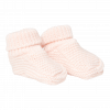 Knitted baby shoes – pink (1)