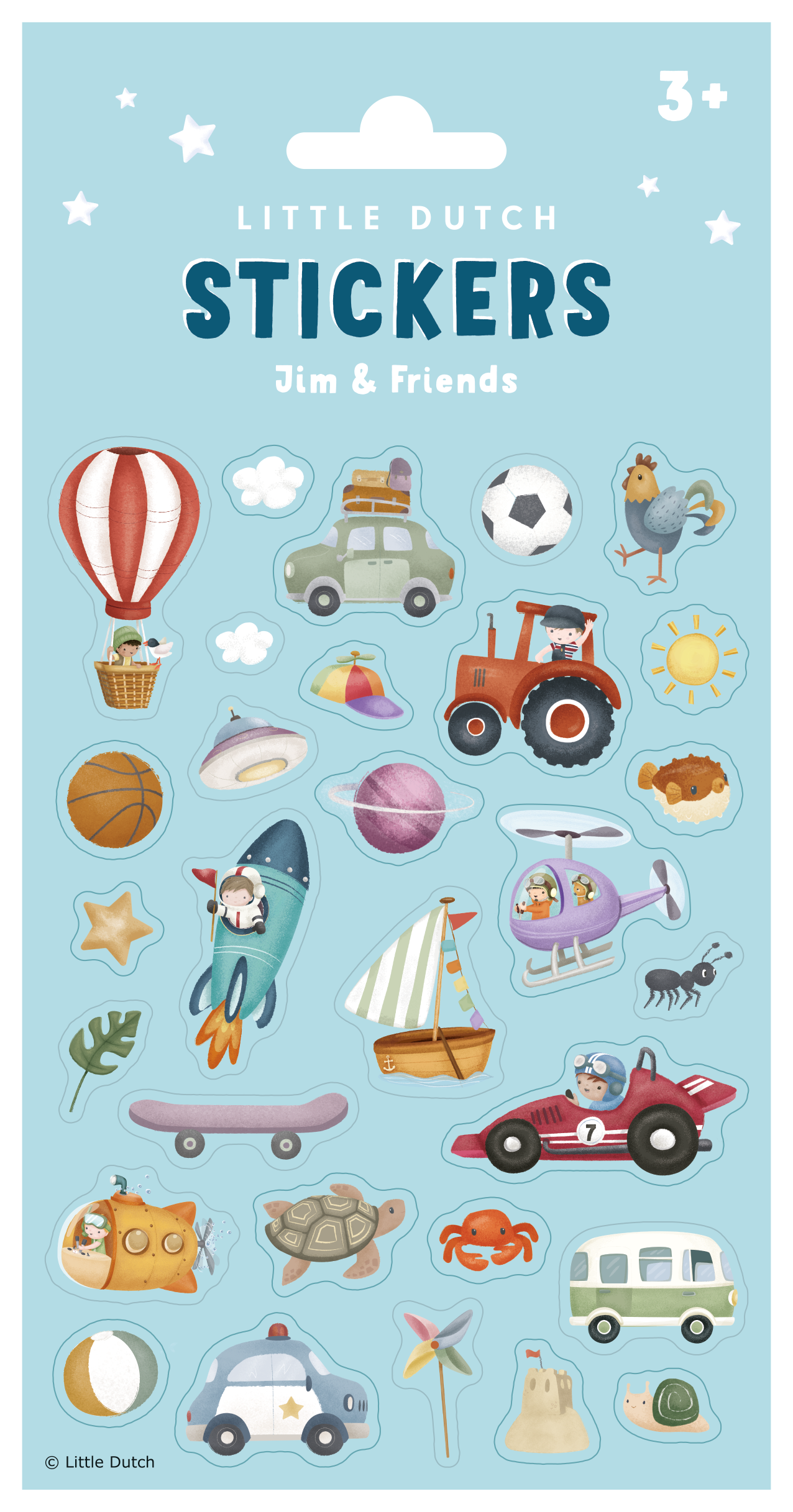 Stickervel Jim & Friends Little Dutch