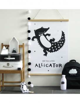 Poster Alligator A  Little Lovely Company