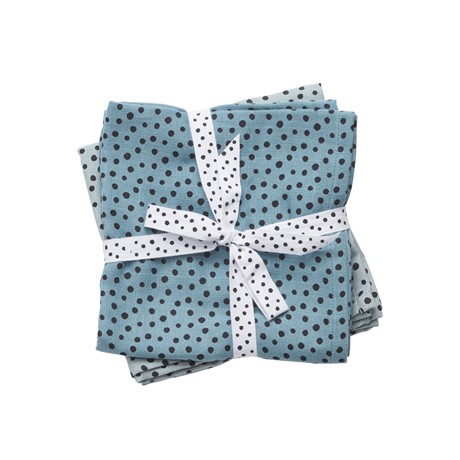 Swaddle set Happy dots blue Done by deer