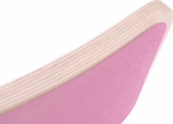 Wobbel XL Blank - Tavola Di Equilibrio In Legno Naturale Con Feltro Grigio Topo