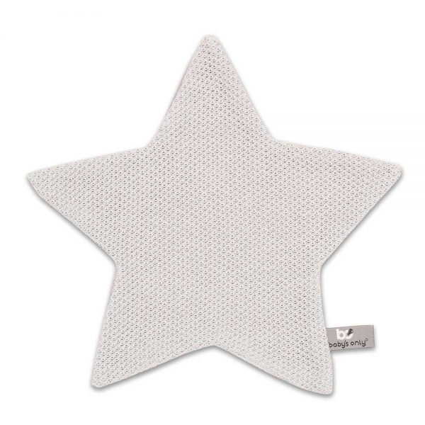 Knuffeldoek ster classic zilvergrijs Baby's Only