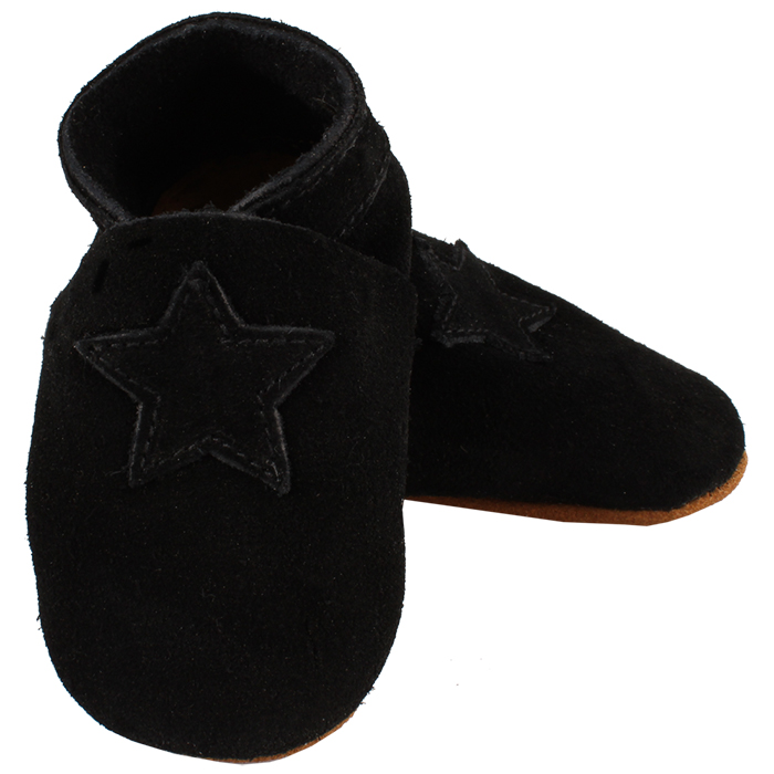 Babyslofjes Suede black En fant