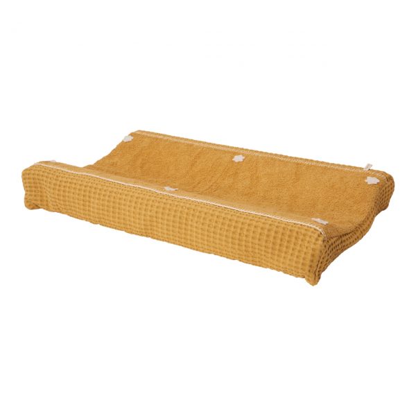 Aankleedkussenhoes wafel Amsterdam Ochre Koeka