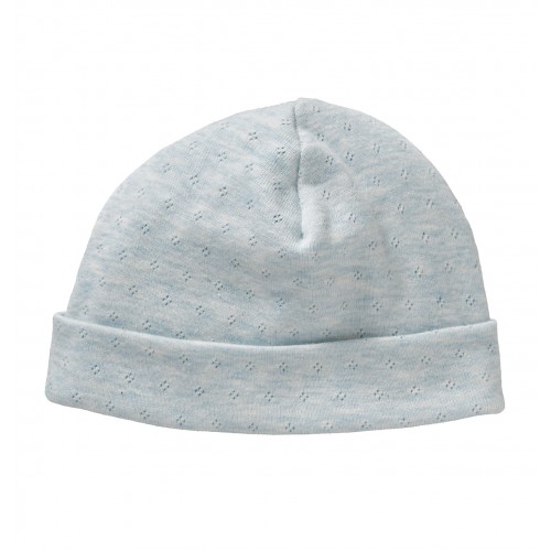 Babymutsje Ajour 0-3 maanden lichtblauw Cottonbaby