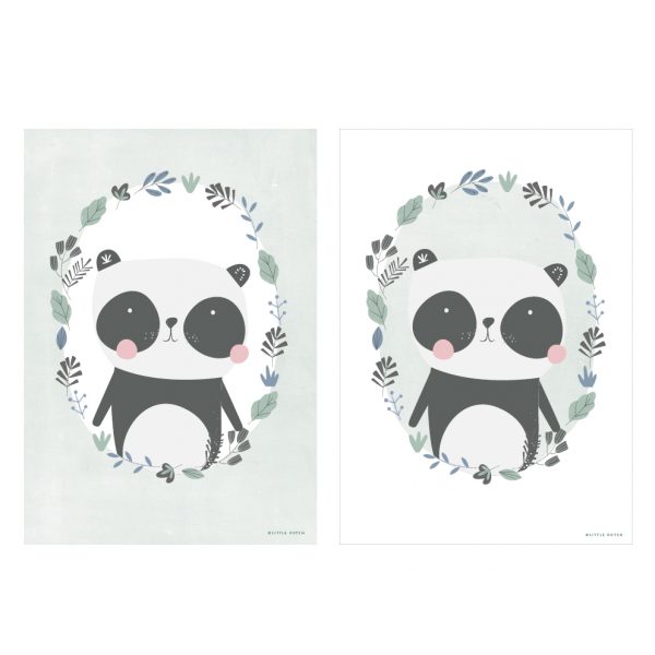 Poster Panda mint Little Dutch