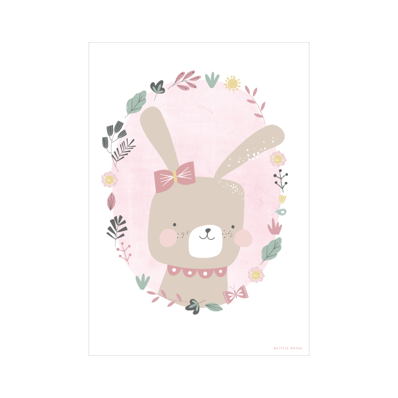 PW10120350 – Poster – Rabbit – pink – side 2