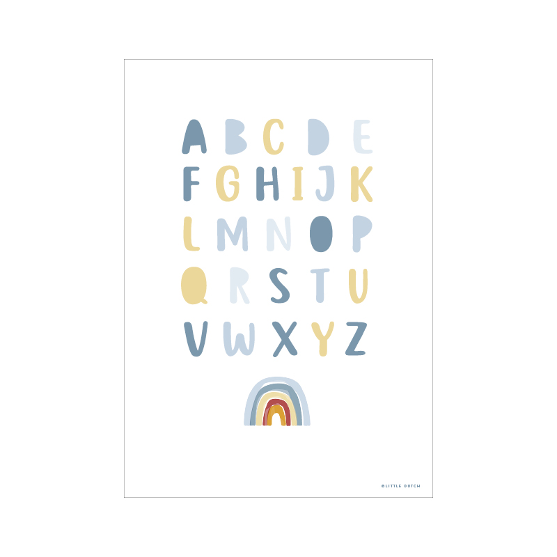 PW10320040 – Poster Rainbow Alphabet – blue – side 2