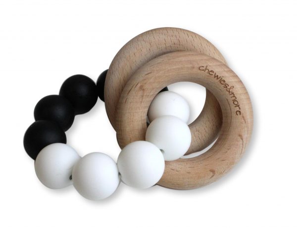 Basic Rattle Chewie zwart wit Chewies & More