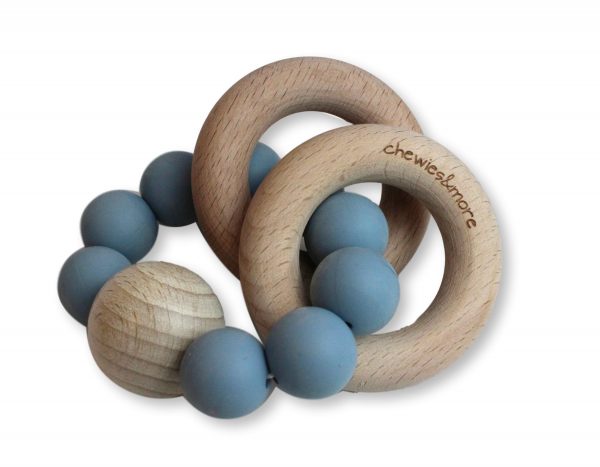 Chewie Rattle dusty blue Chewies & More