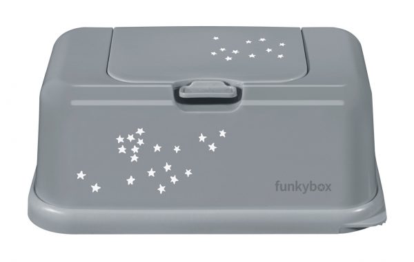 Billendoekjesbox Sterretjes grijs Funky Box