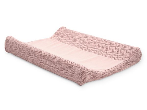 Waskussenhoes River knit pale pink Jollein