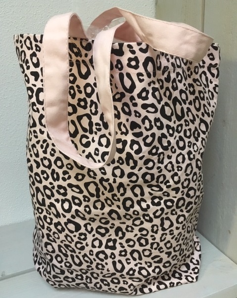 Shopper Cotton Leopard Pink Villa Uk