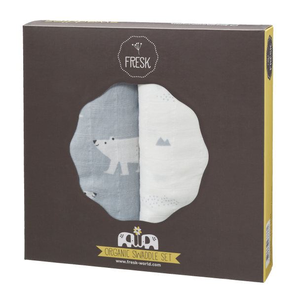 Fresk swaddles Polar Bear Fresk