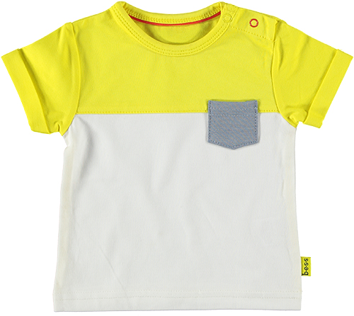 Shirt Yellow colourblock B.E.S.S