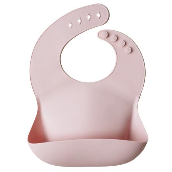 Mushie Siliconen Bib Slabbetje – Blush Mushie