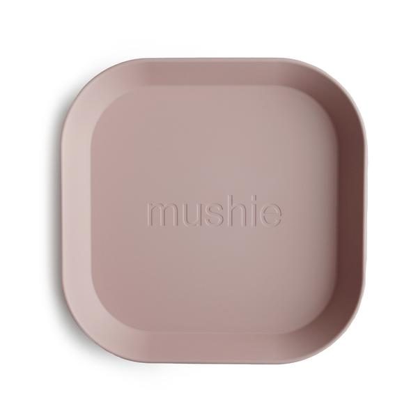 Mushie Bord vierkant (set van 2) – Blush Mushie