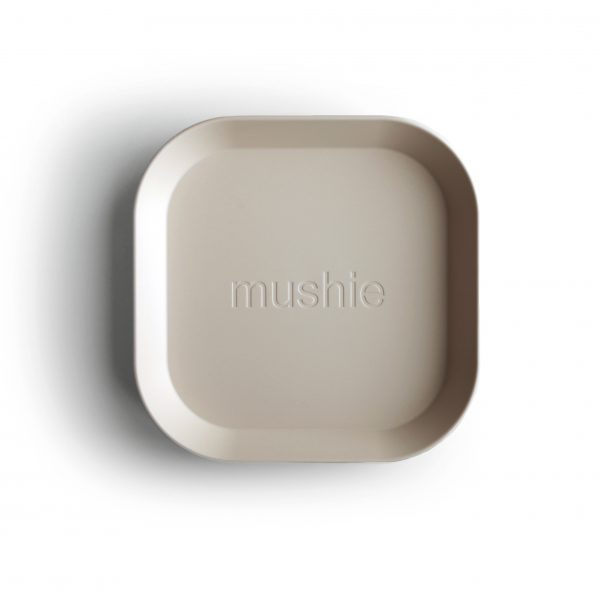 Mushie Bord vierkant (set van 2) – Ivory Mushie