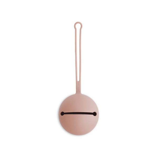 Mushie Siliconen Fopspeenhouder – Blush Mushie