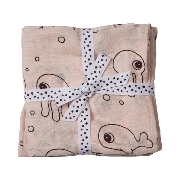 Swaddle set Sea Friends Powder Done by deer