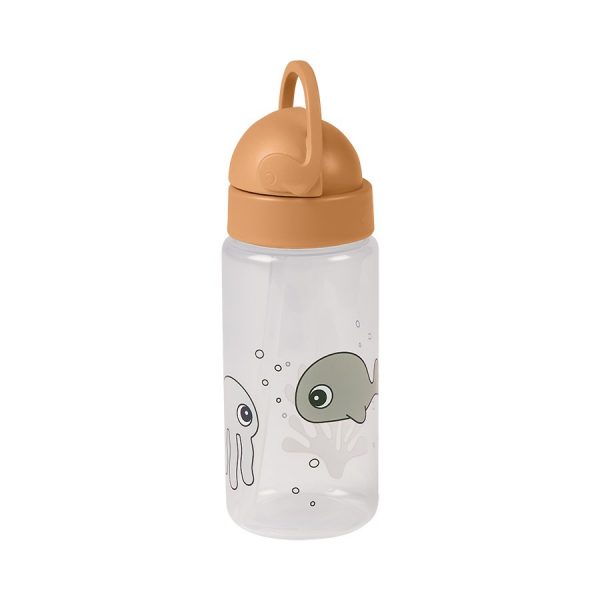 Drinkbeker met rietje Sea Friends Mustard/Grey Done by deer