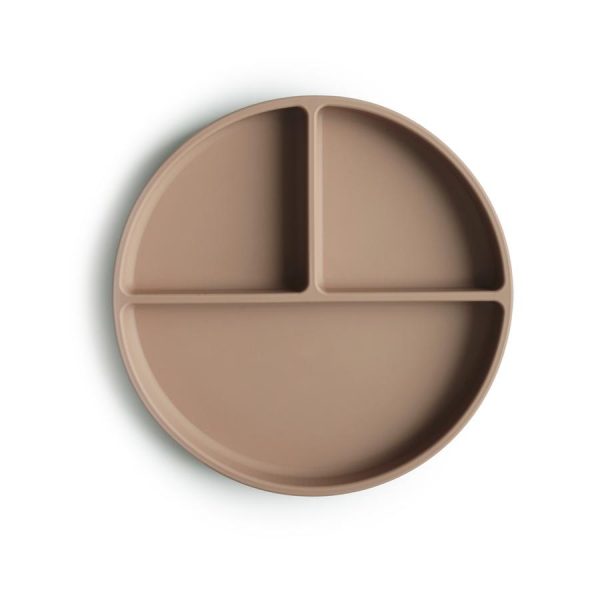 Siliconen Bord met zuignap – Natural Mushie