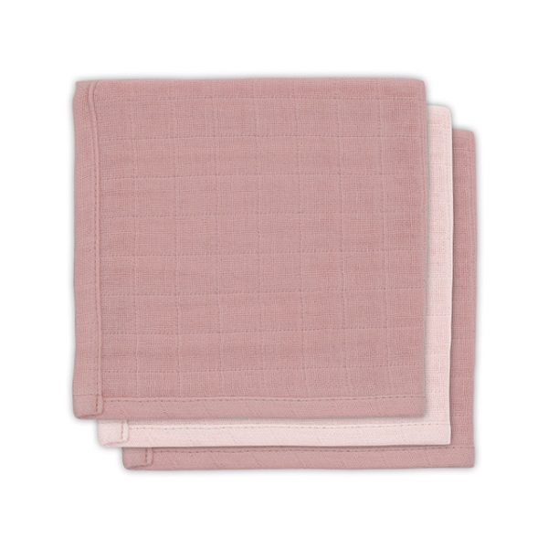 Bamboe hydrofiel monddoekje Pale Pink (3pack) Jollein