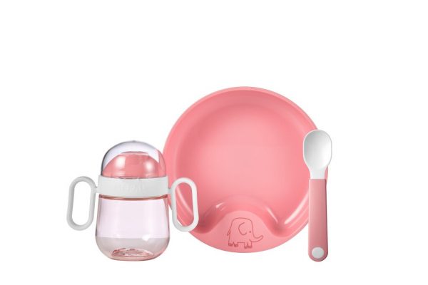 Babyservies Mio 3-delig – deep pink Mepal