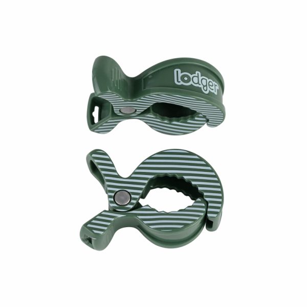 Lodger swaddle clips 2 st Green Bay Stripe Lodger