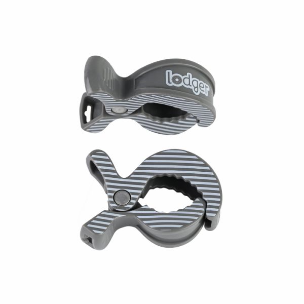 Lodger swaddle clips 2 st Carbon Stripe Lodger