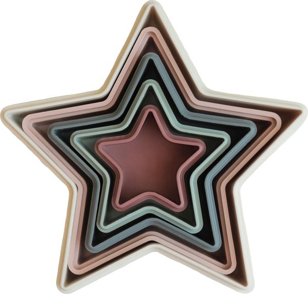Mushie Stapeltoren/Badspeelgoed Nesting Stars Mushie