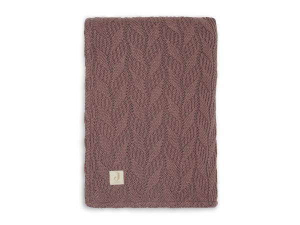 Deken Spring knit Chestnut Coral Fleece Jollein