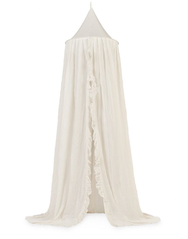 Klamboe vintage 245cm Ivory ruffle Jollein