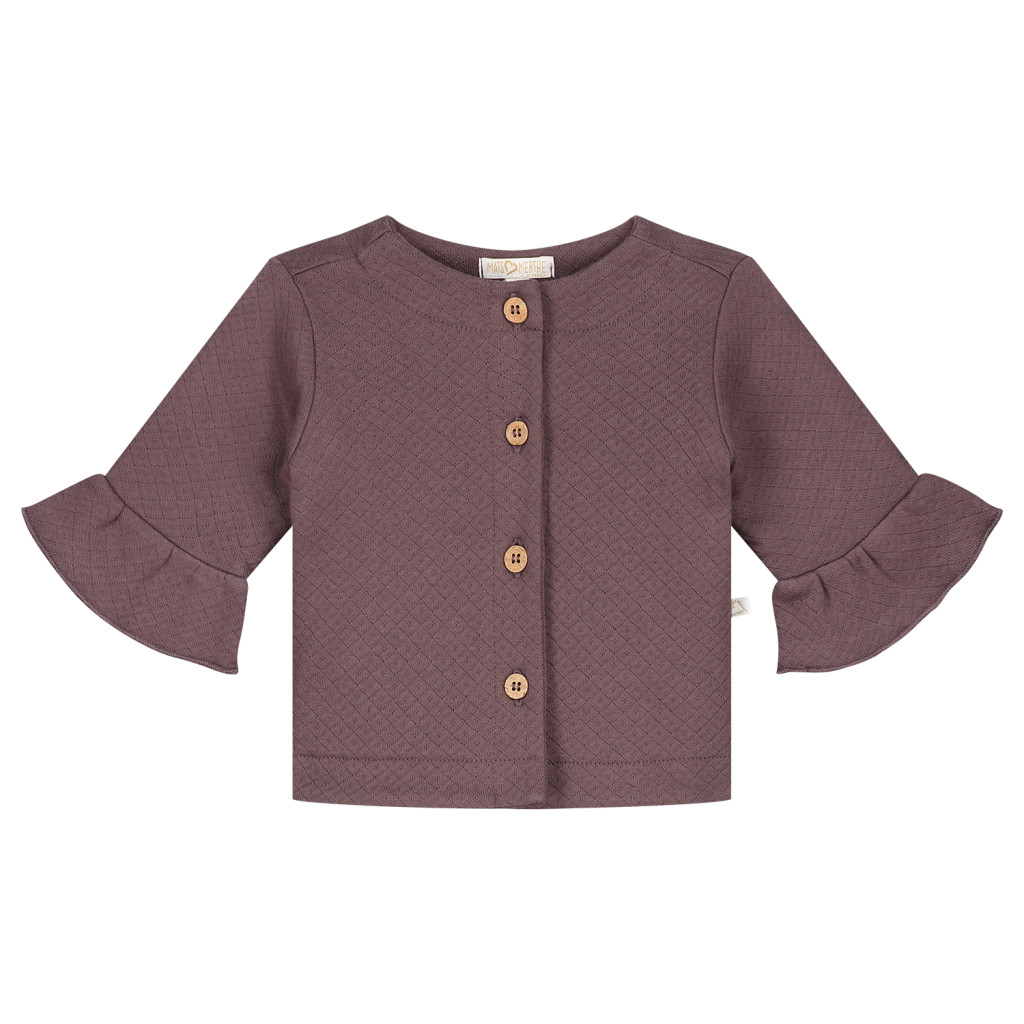 Noor vest girl mauve_Front