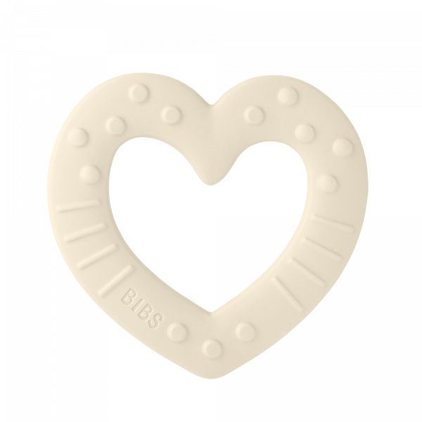 Bibs Bitie Heart Ivory BIBS