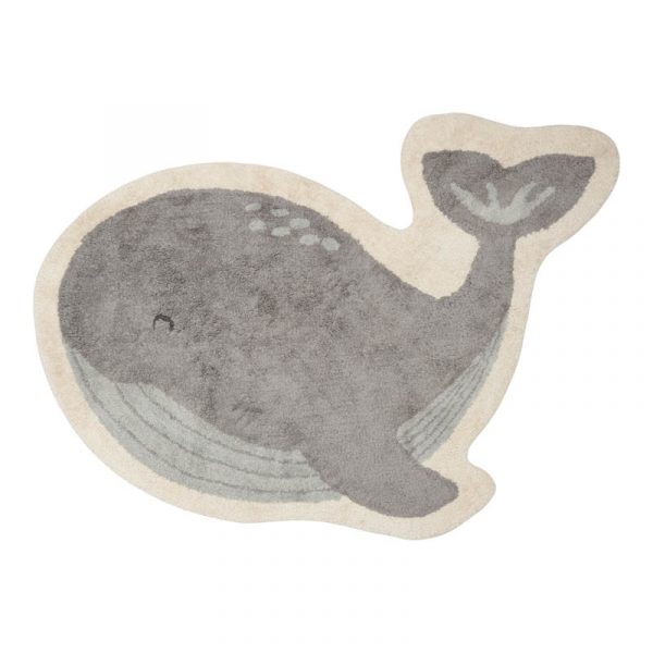 Vloerkleed Whale – 90×140 cm Little Dutch