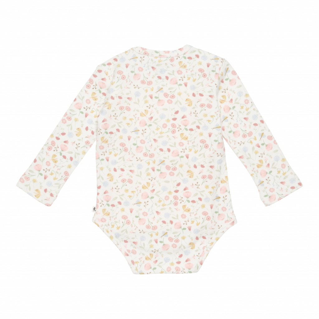 Bodysuit Long sleeves – Flowers & Butterflies – back