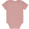 Bodysuit short sleeves – dark pink – back