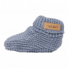 Knitted baby shoes – blue (1)