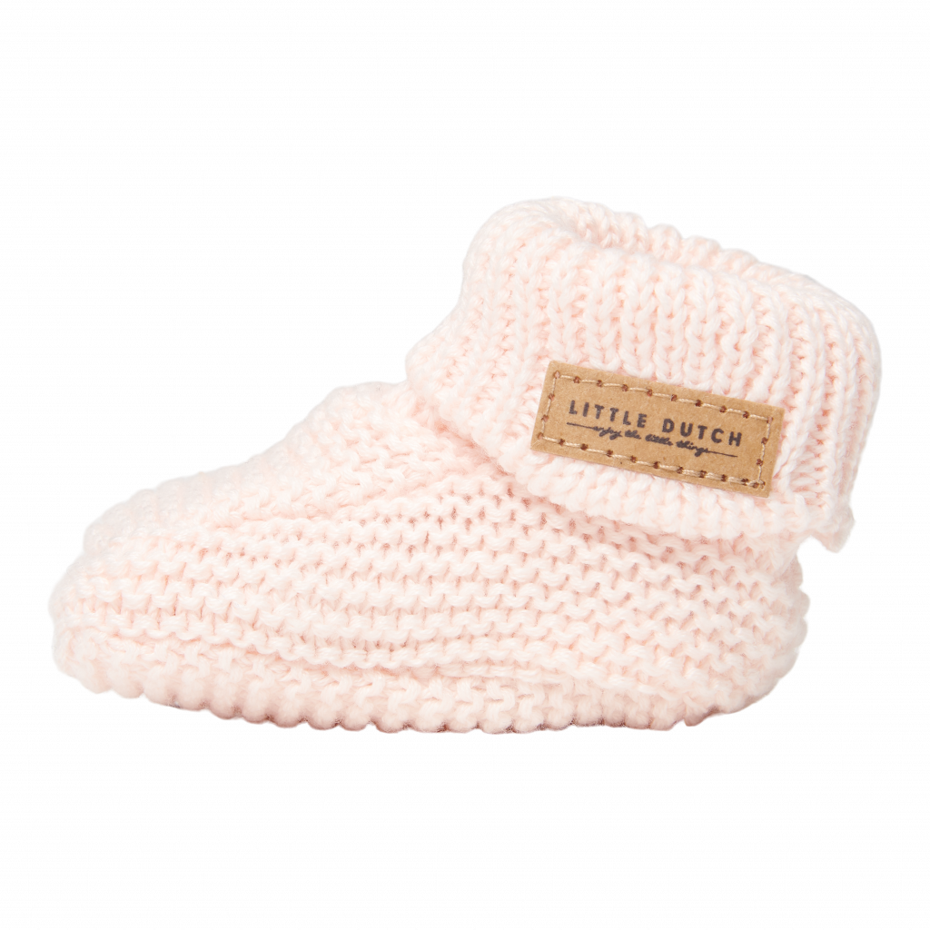 Knitted baby shoes – pink (2)