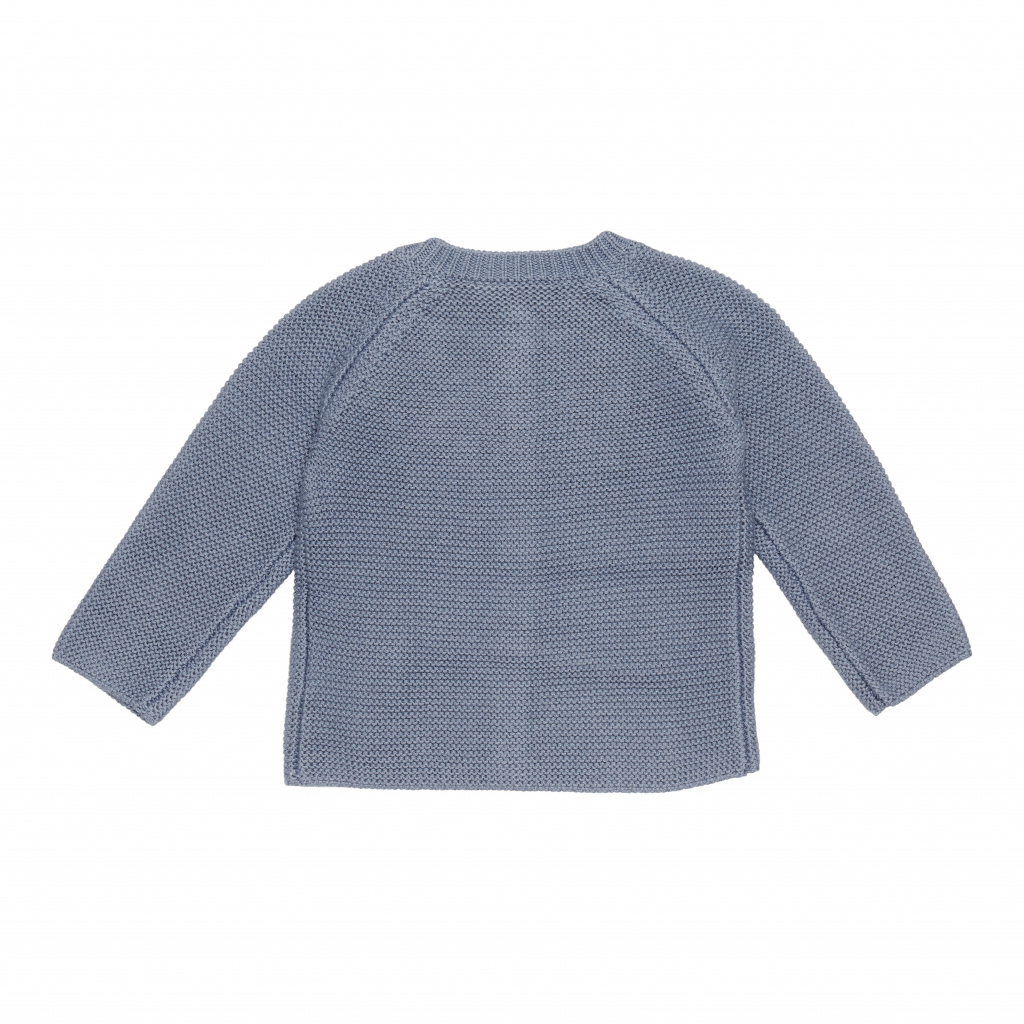 Knitted cardigan – blue – back