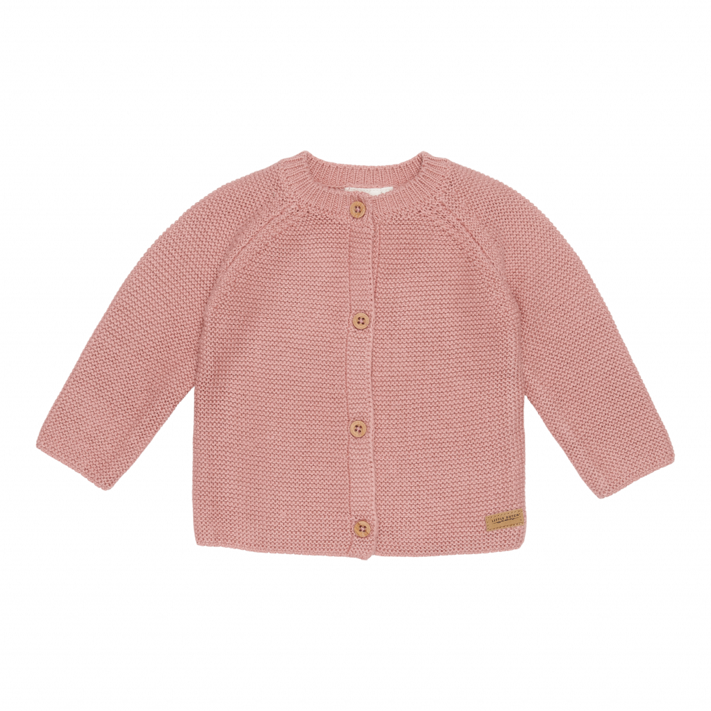 Knitted cardigan – dark pink