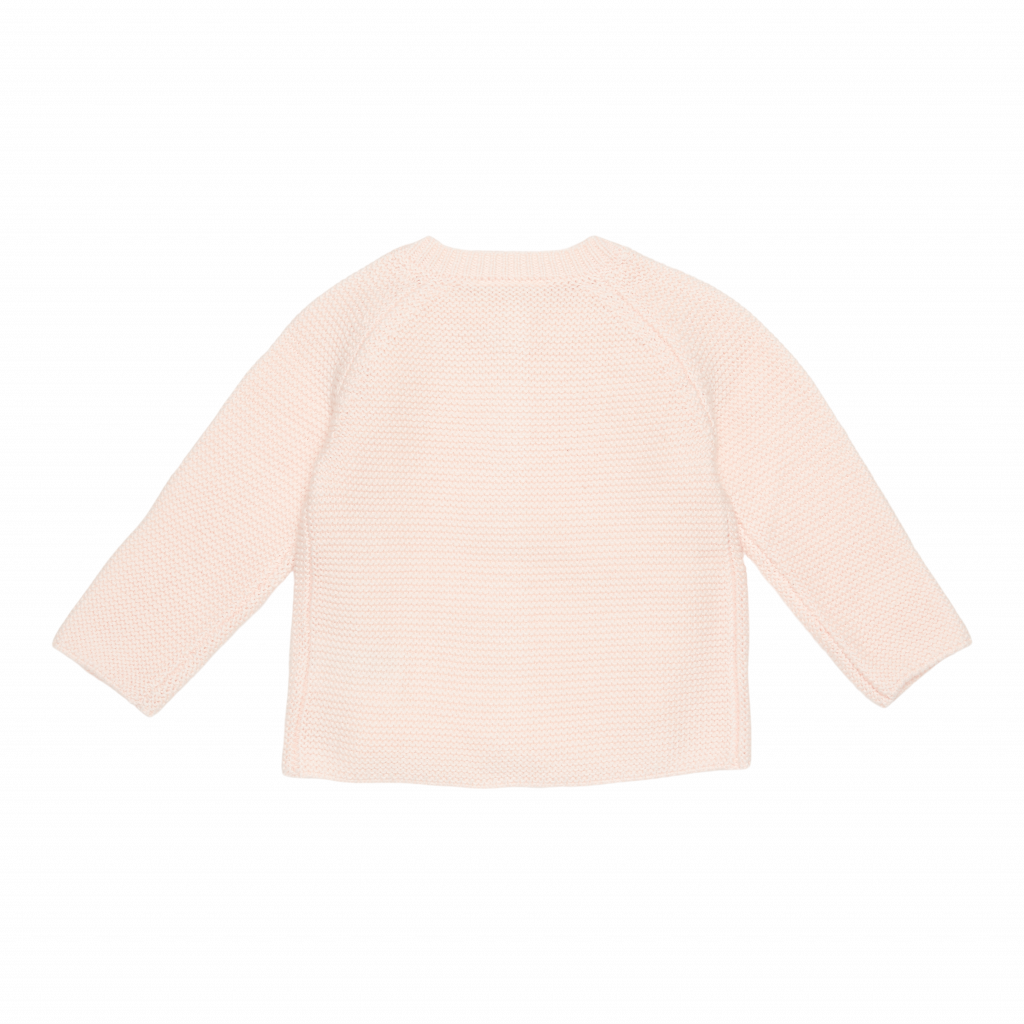 Knitted cardigan – pink – back