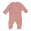 Onepiece suit knitted – dark pink – back