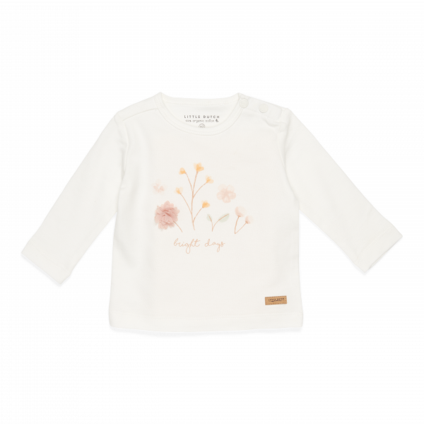 Shirt lange mouw Flowers White Little Dutch 