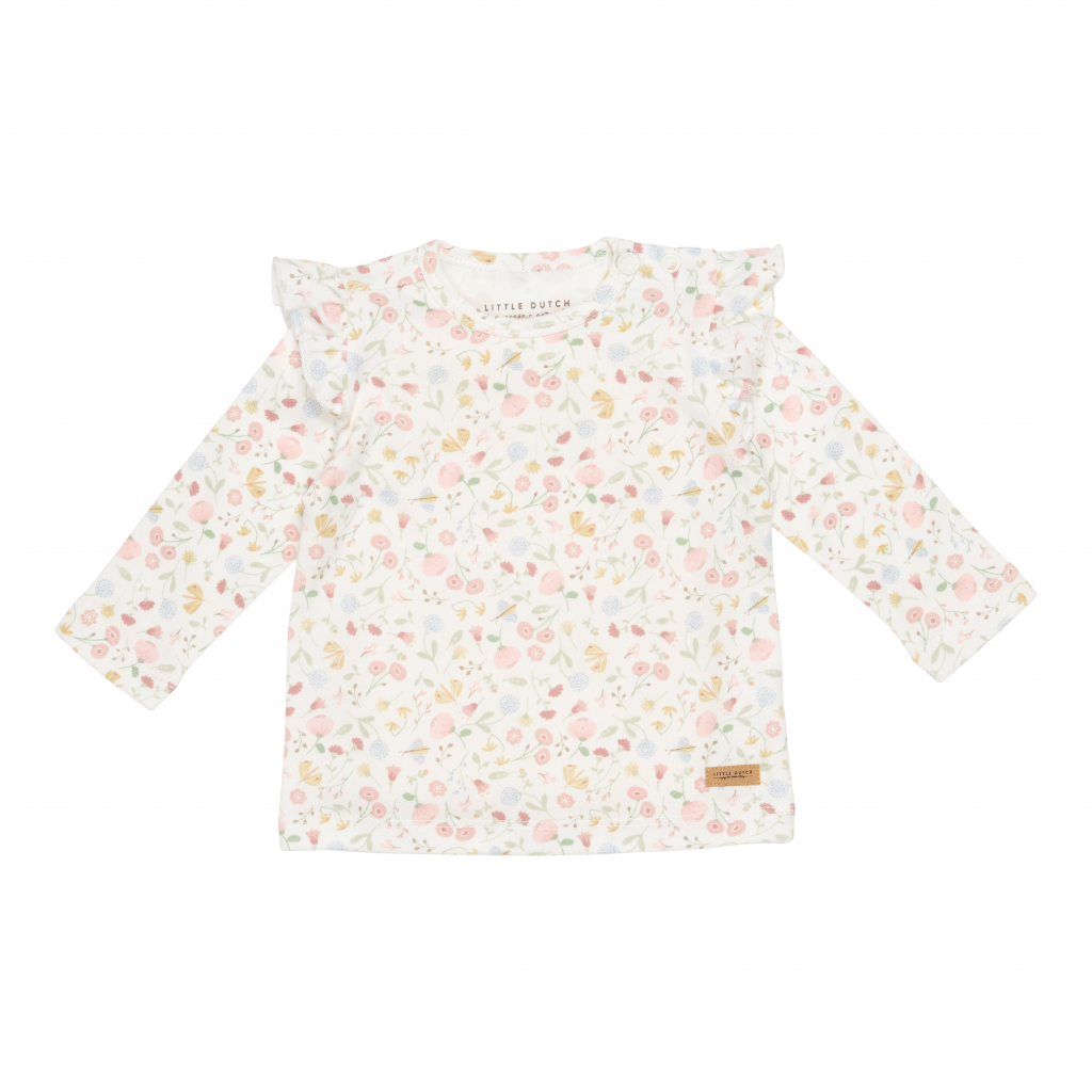 T-shirt Long sleeves ruffles – Flowers & Butterflies