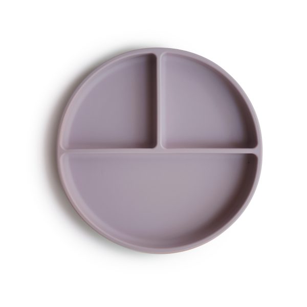 Mushie Silicone Bord met zuignap – Soft Lilac Mushie