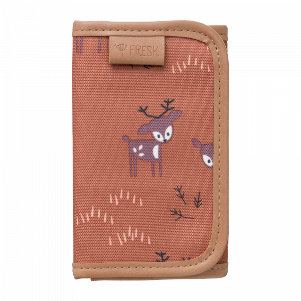 Portemonnee Billfold Deer amber brown Fresk