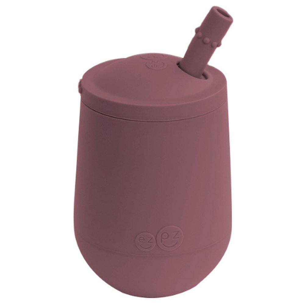 EZPZ Mini Cup met deksel en rietje Mauve Villa Uk