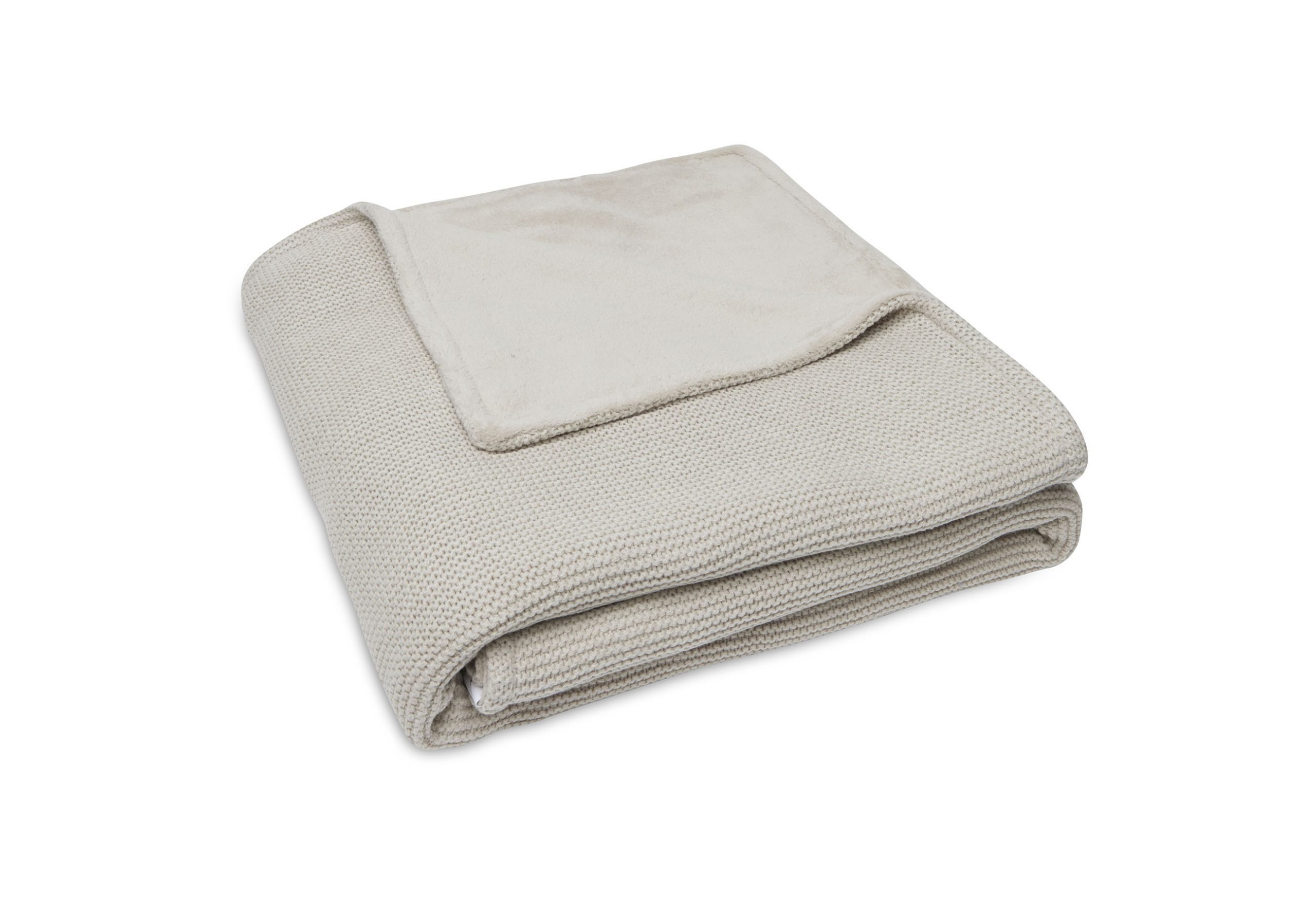 Deken Basic Knit Fleece Nougat - Villa